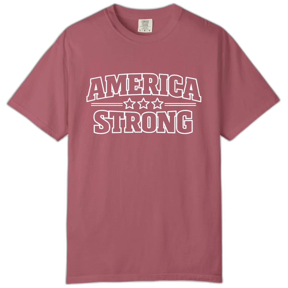 America Strong Celebration Comfort Color in Crimson