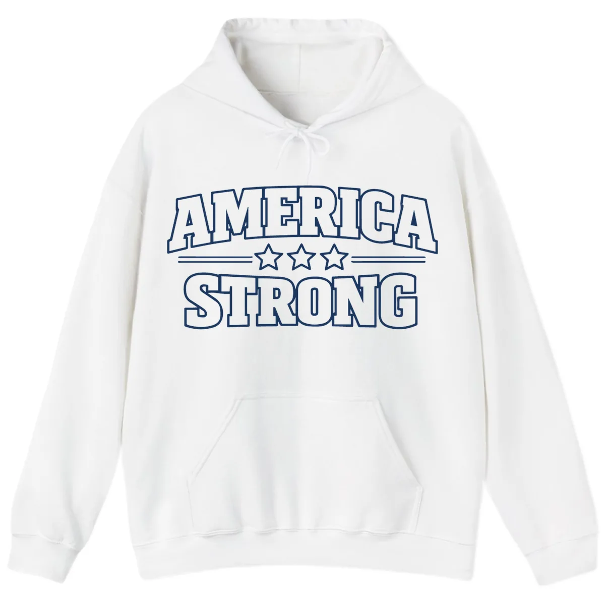 America Strong Celebration Hoodie in White