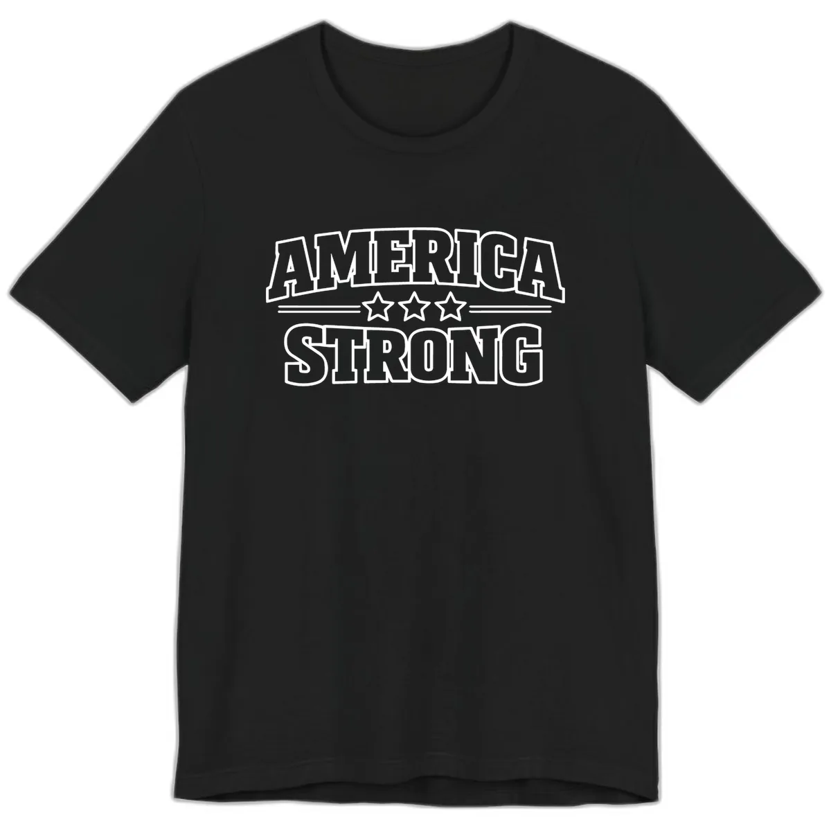 America Strong Celebration Premium T-Shirt in Black