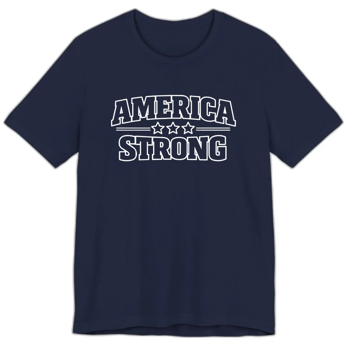 America Strong Celebration Premium T-Shirt in Navy