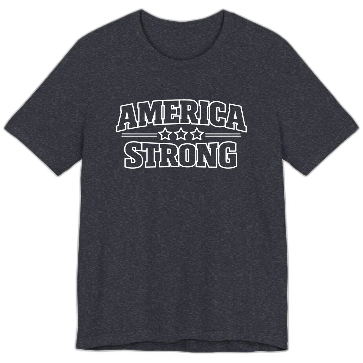 America Strong Celebration Premium T-Shirt in Heather Navy