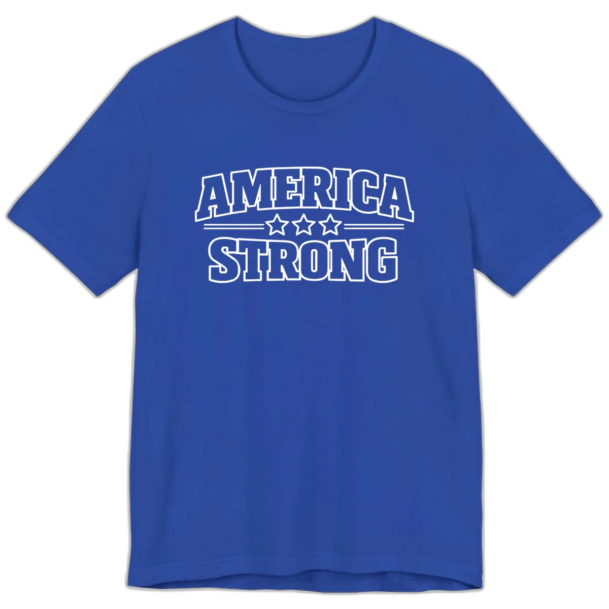 America Strong Celebration Premium T-Shirt in True Royal