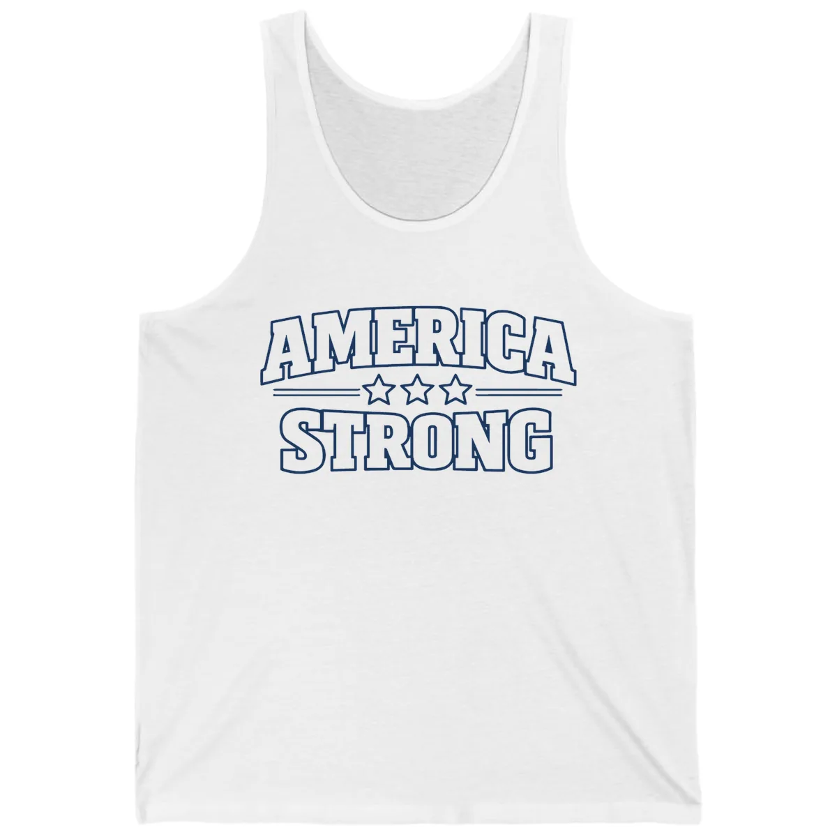 America Strong Celebration Tank in White