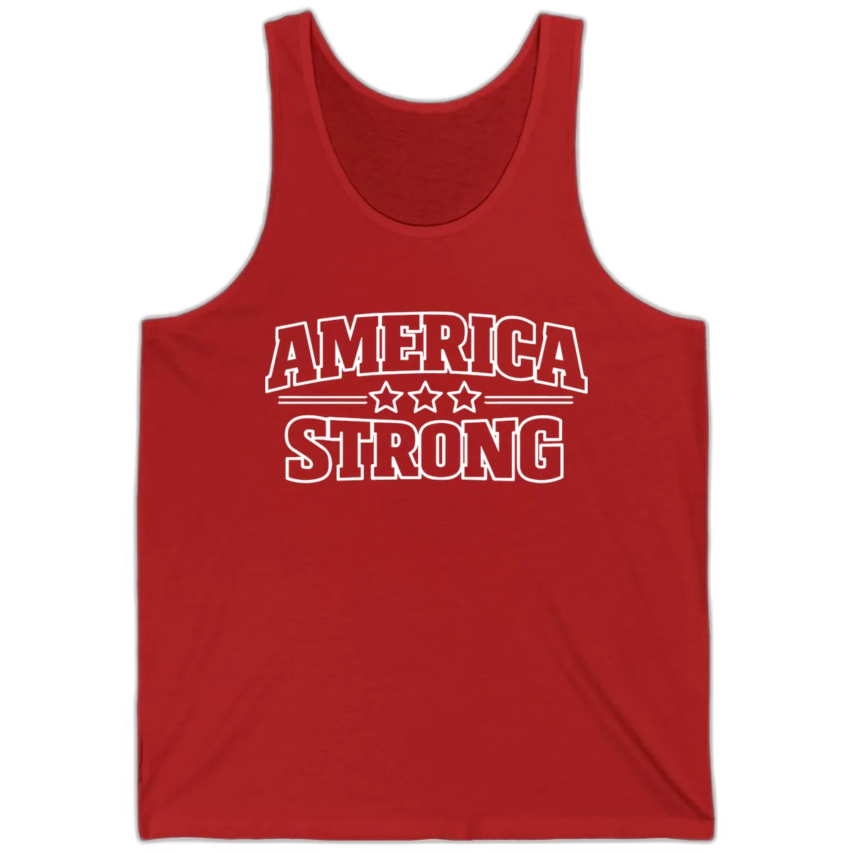 America Strong Celebration Tank in Red
