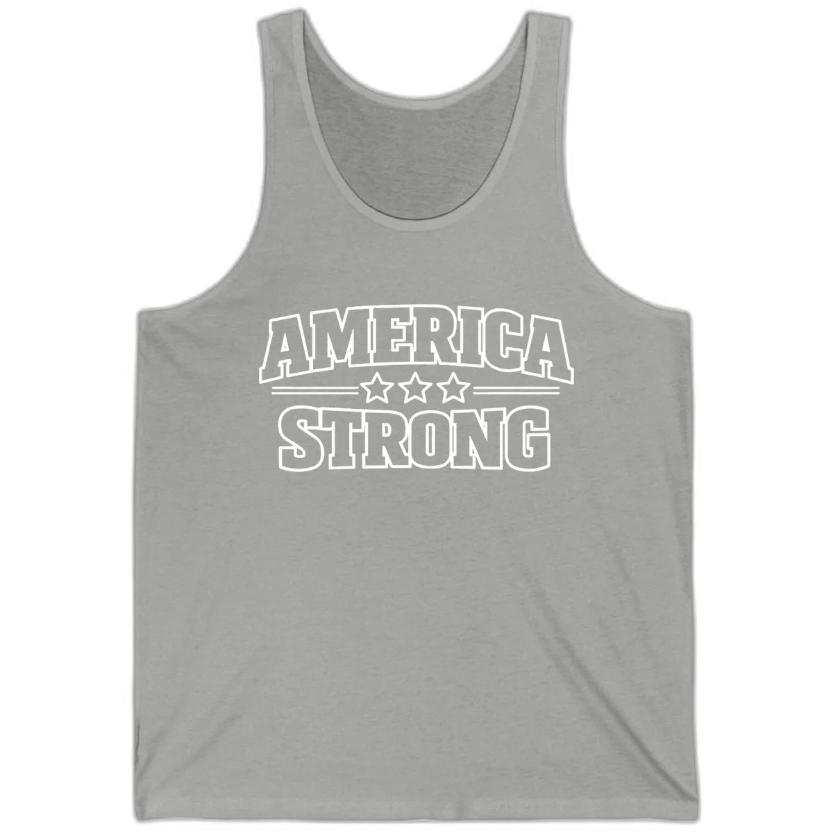 America Strong Celebration Tank in Athletic Heather