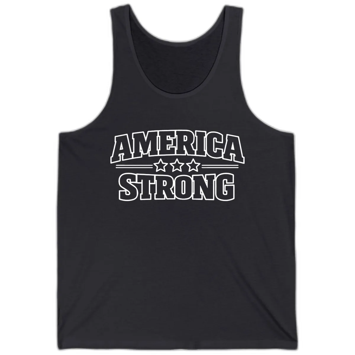 America Strong Celebration Tank in Dark Grey