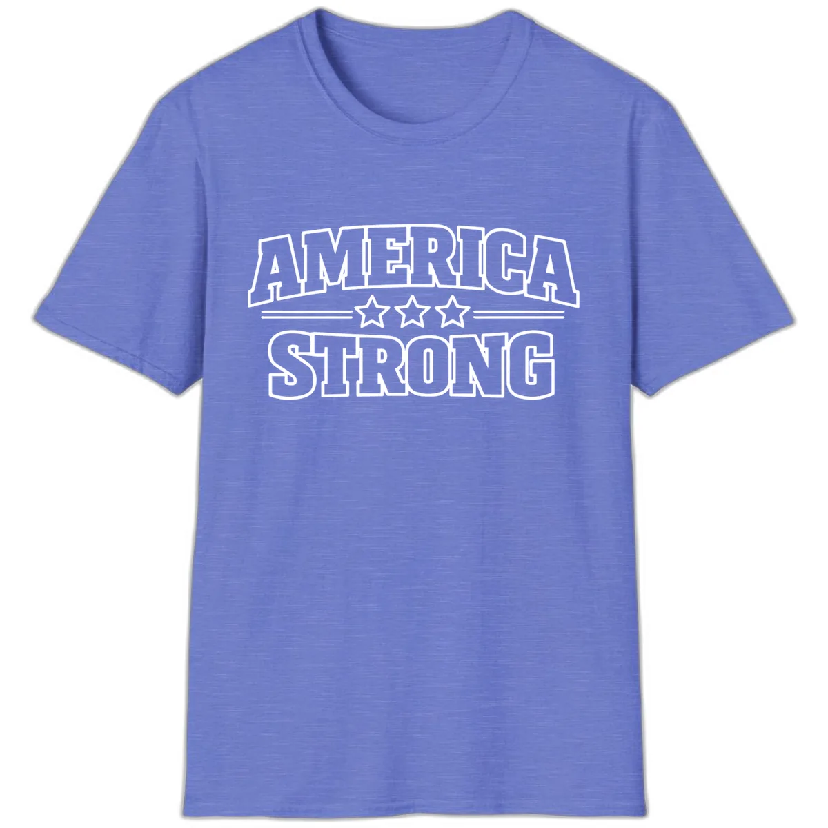 America Strong Celebration T-Shirt in Heather Royal
