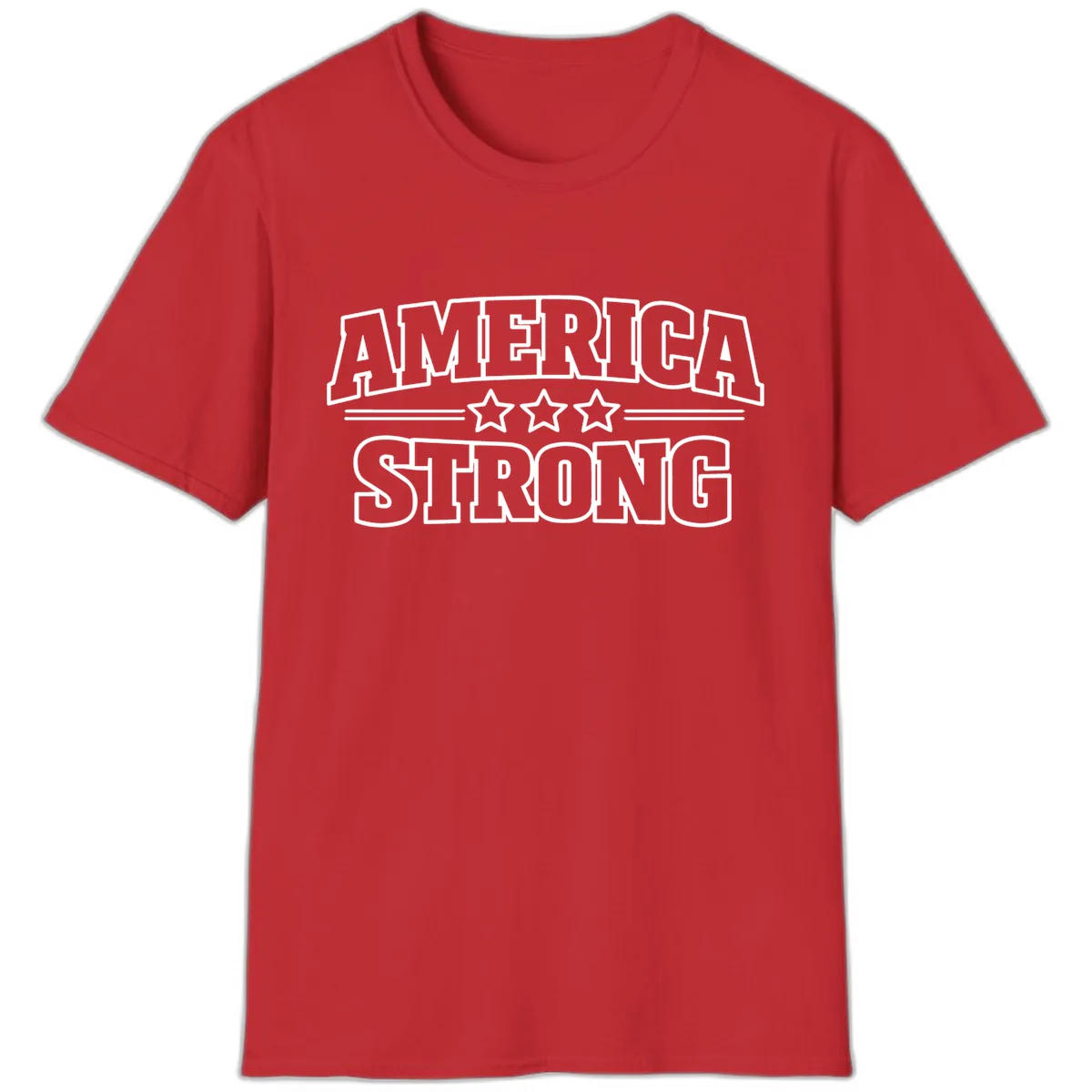 America Strong Celebration T-Shirt in Red