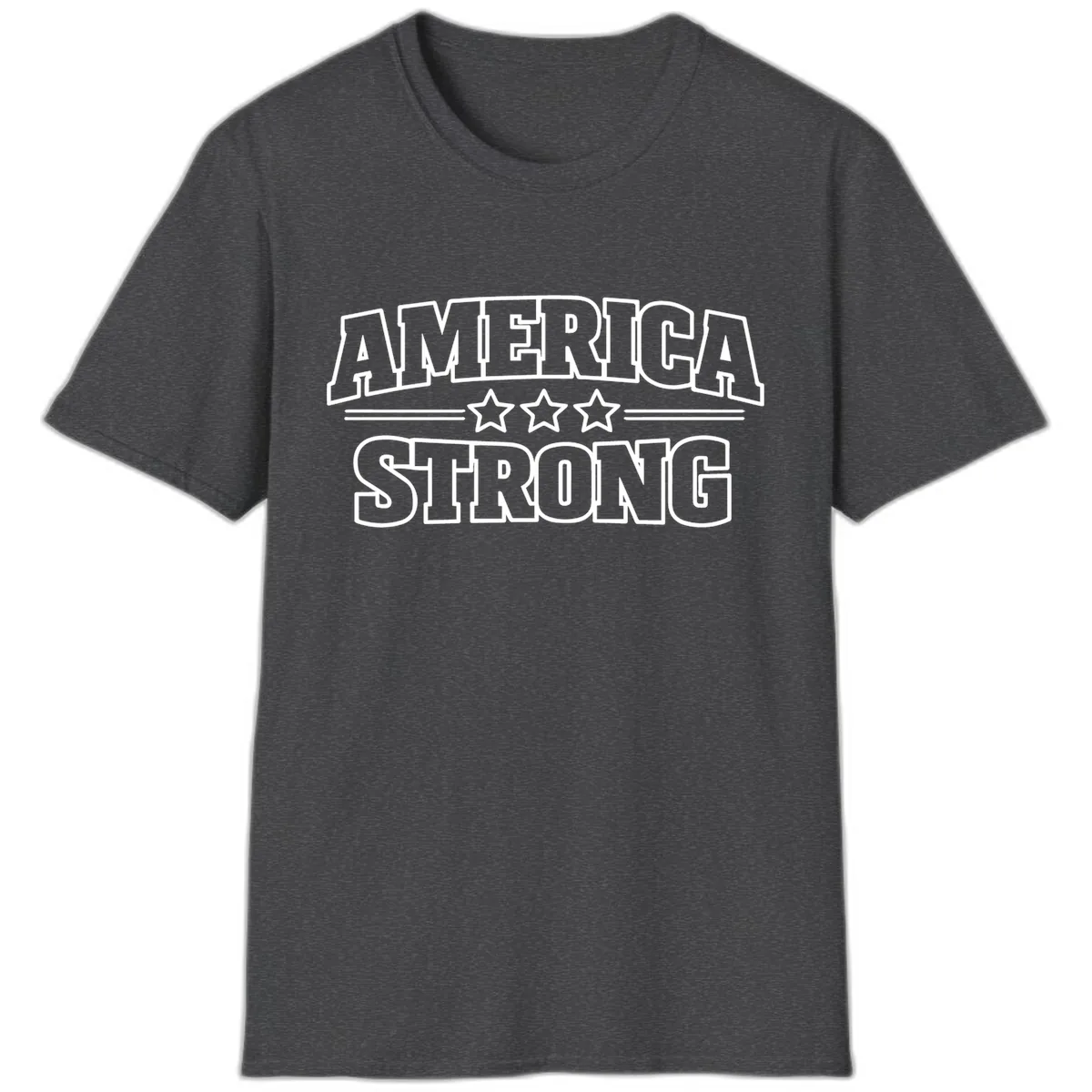 America Strong Celebration T-Shirt in Dark Heather