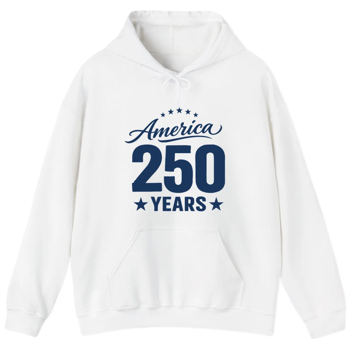 America 250 Years Celebration Tee Hoodie in White