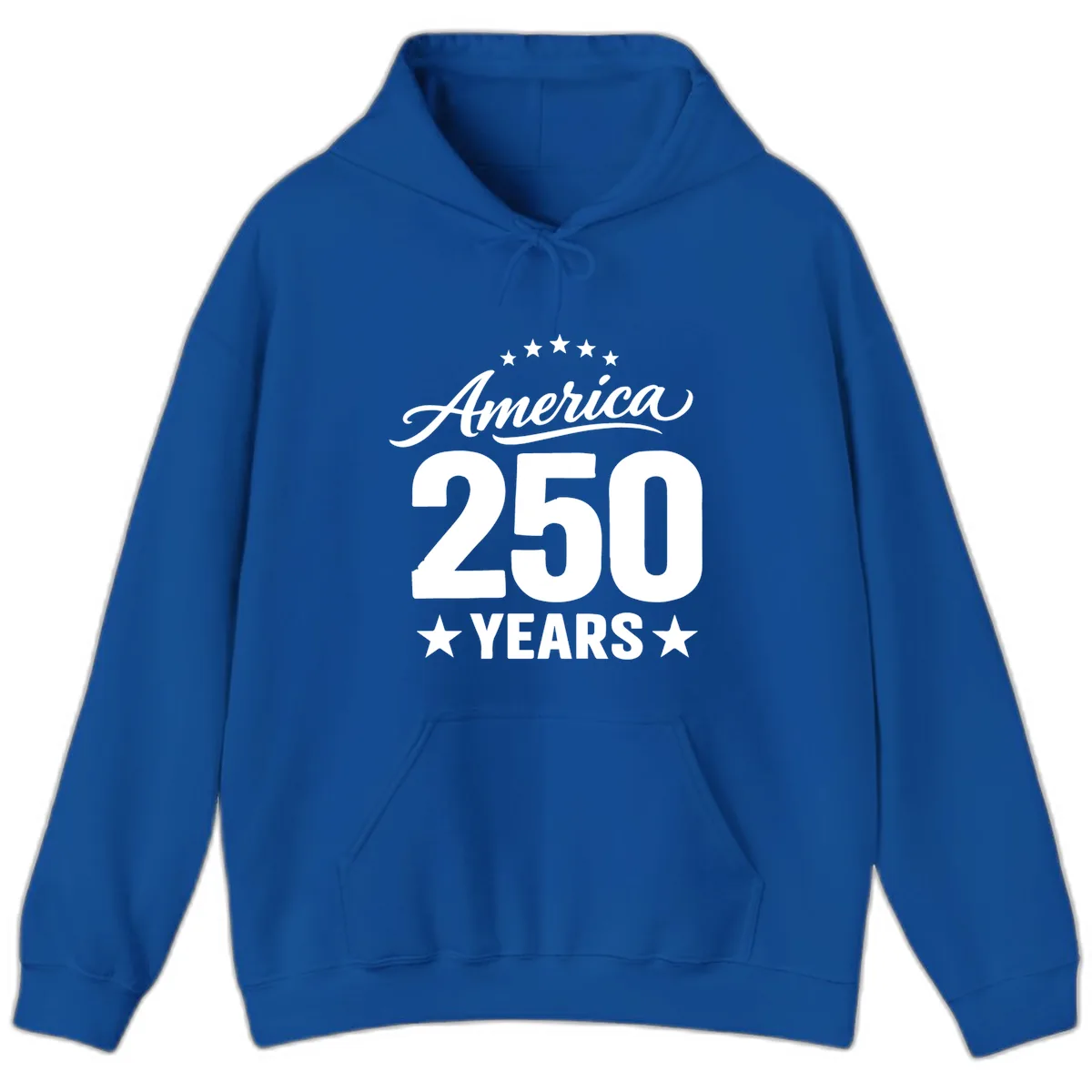 America 250 Years Celebration Tee Hoodie in Royal