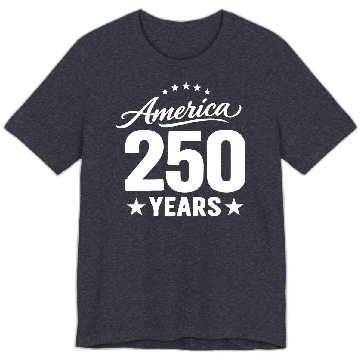 America 250 Years Celebration Tee Premium T-Shirt in Heather Navy