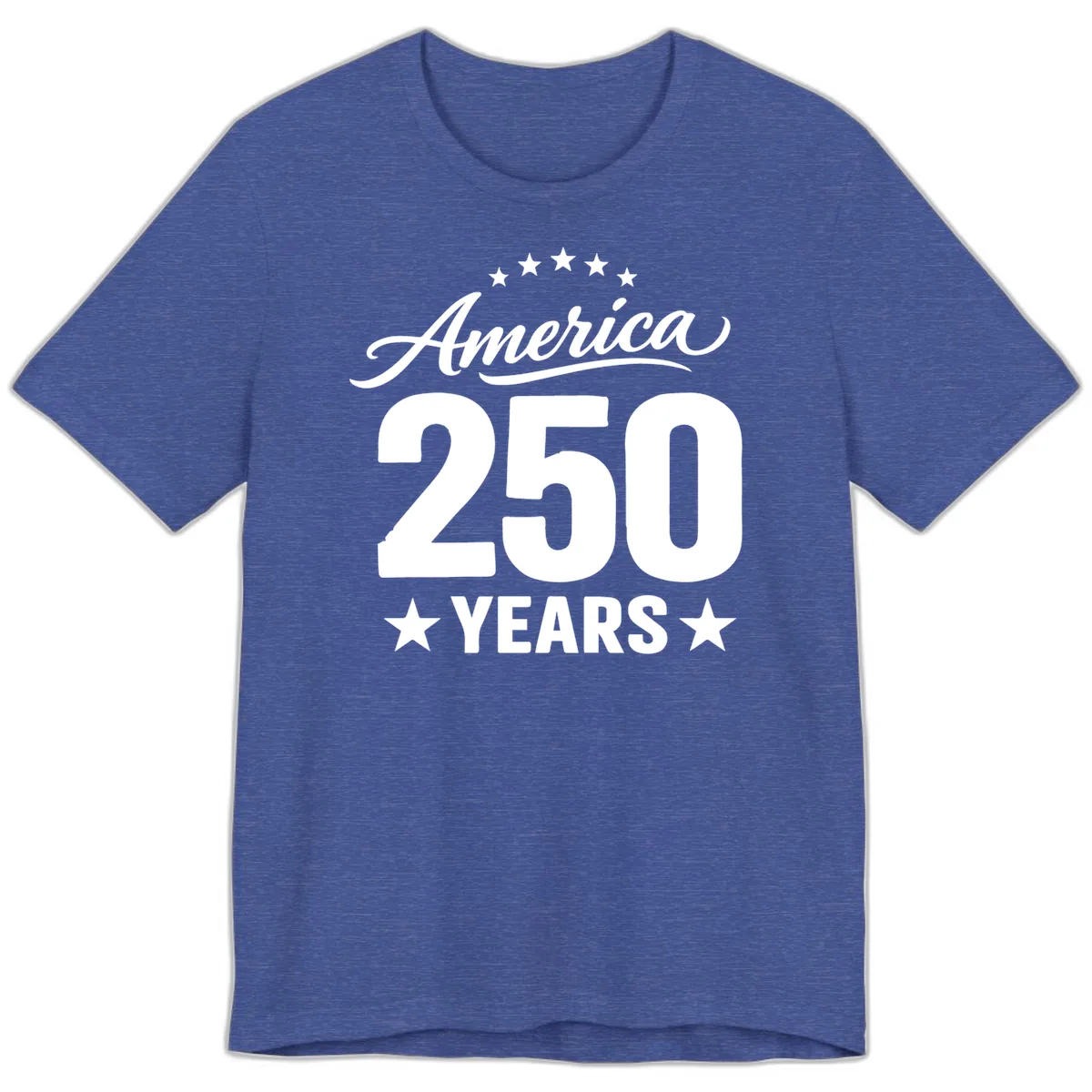 America 250 Years Celebration Tee Premium T-Shirt in Heather True Royal