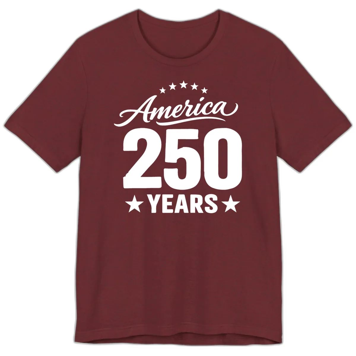 America 250 Years Celebration Tee Premium T-Shirt in Heather Cardinal