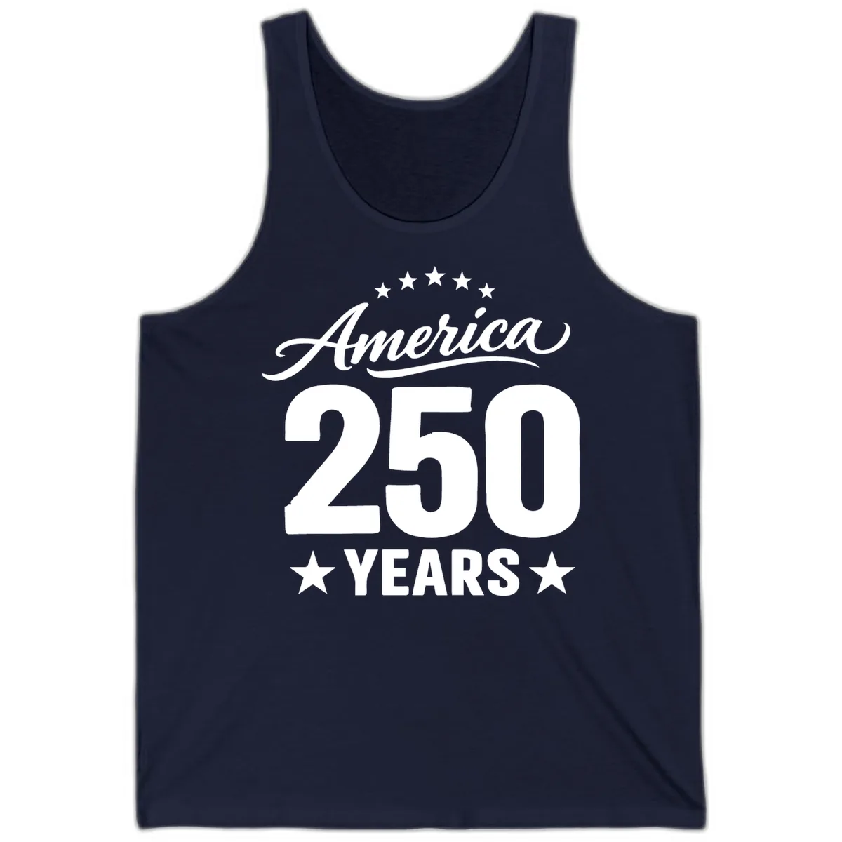 America 250 Years Celebration Tee Tank in Navy