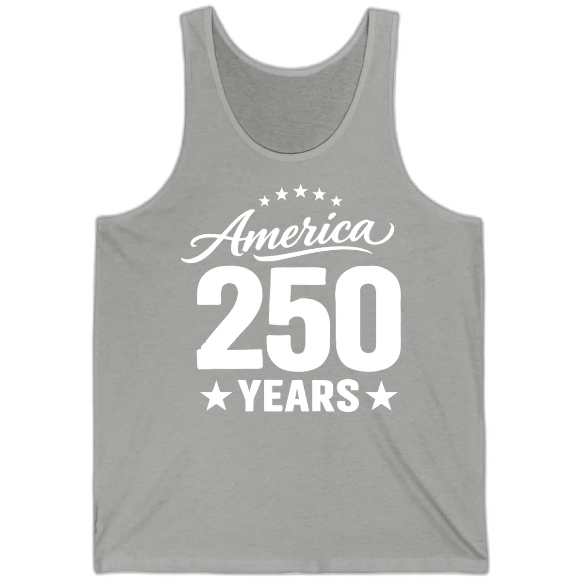 America 250 Years Celebration Tee Tank in Athletic Heather