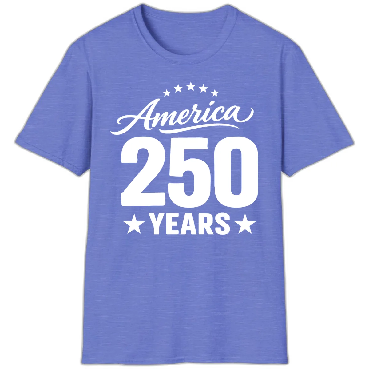America 250 Years Celebration Tee T-Shirt in Heather Royal