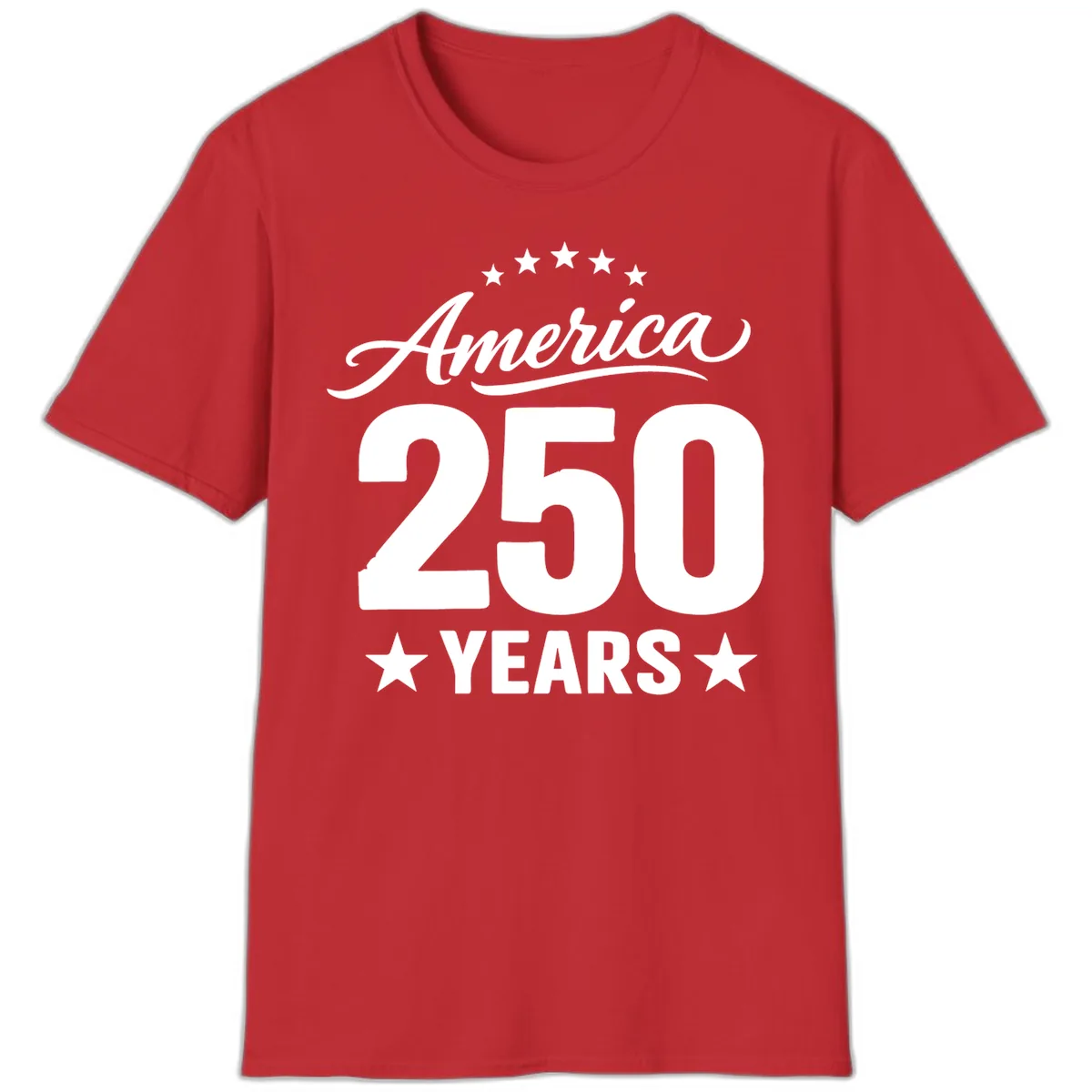 America 250 Years Celebration Tee T-Shirt in Red