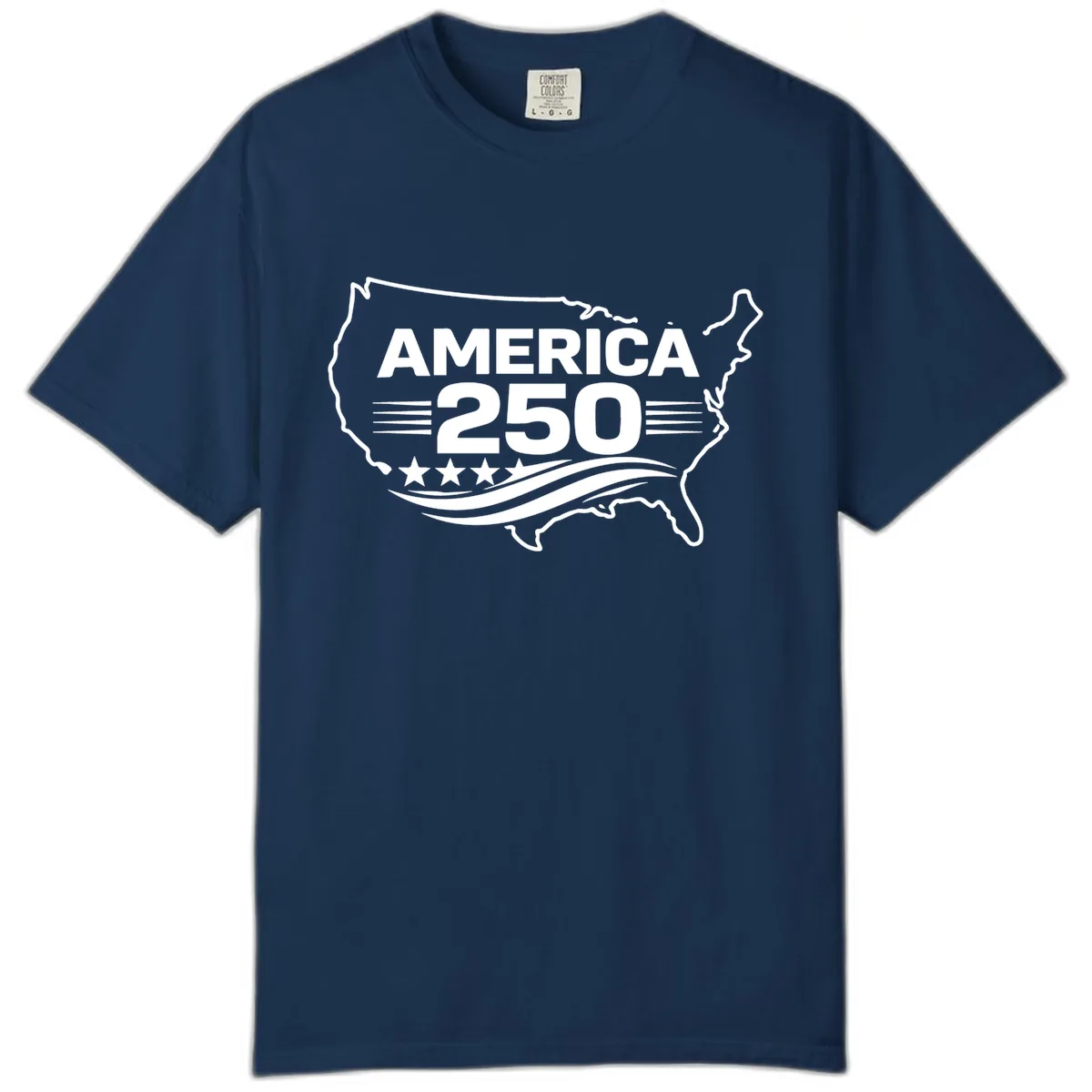 America 250th Anniversary Celebration Comfort Color in Navy