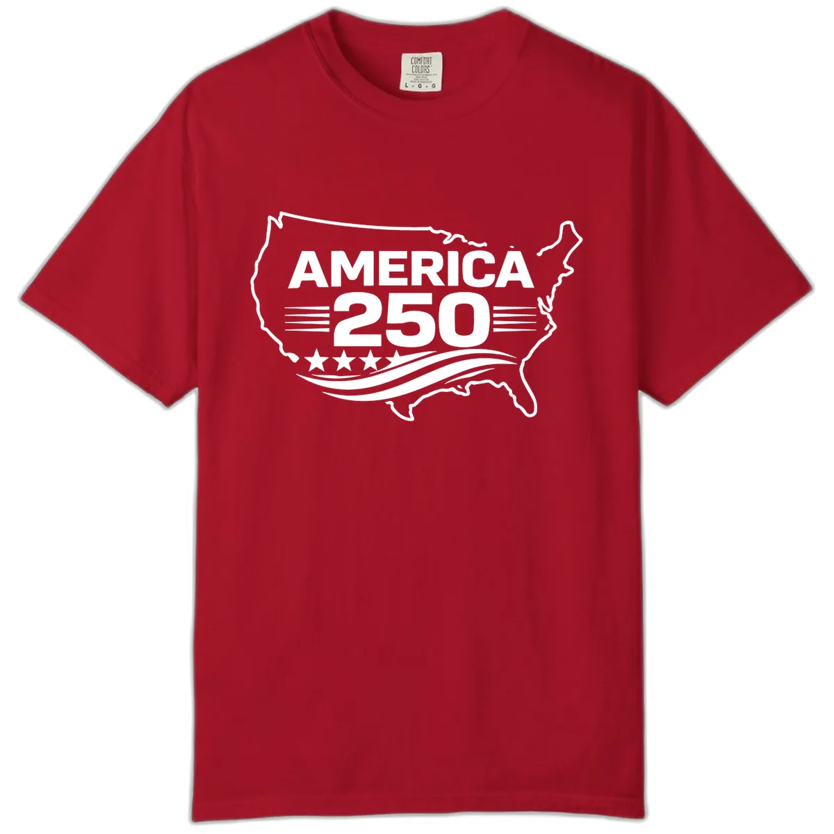 America 250th Anniversary Celebration Comfort Color in Red