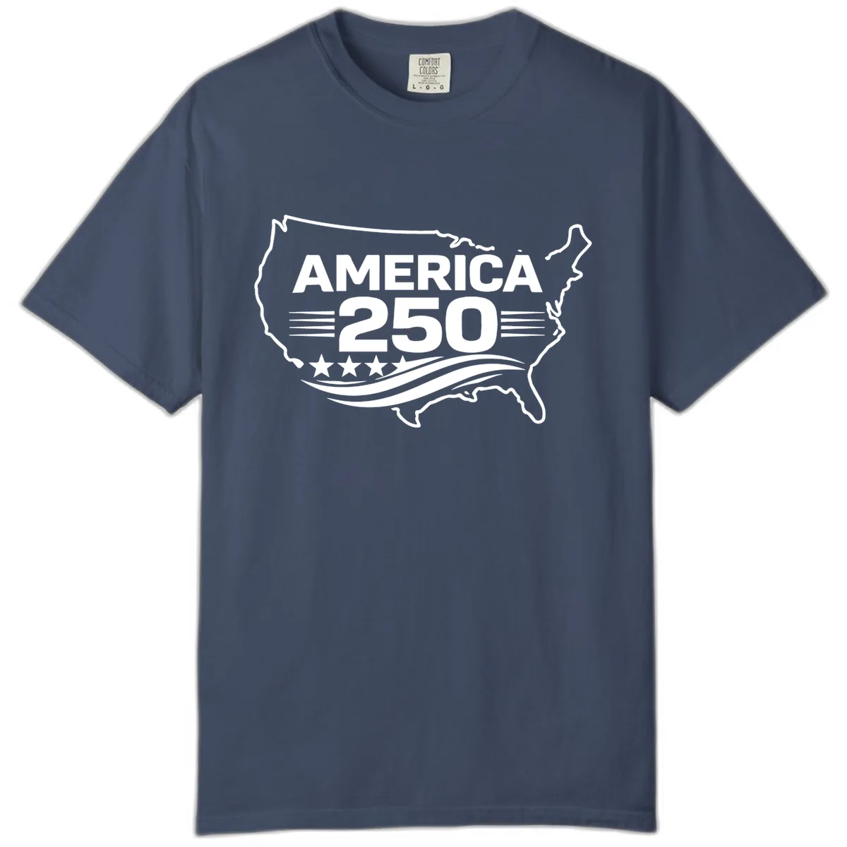 America 250th Anniversary Celebration Comfort Color in Midnight