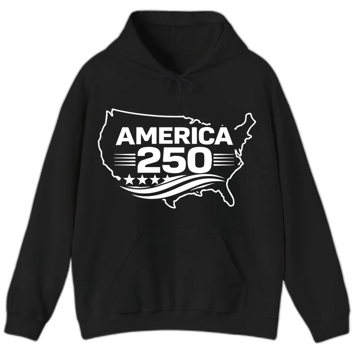 America 250th Anniversary Celebration Hoodie in Black