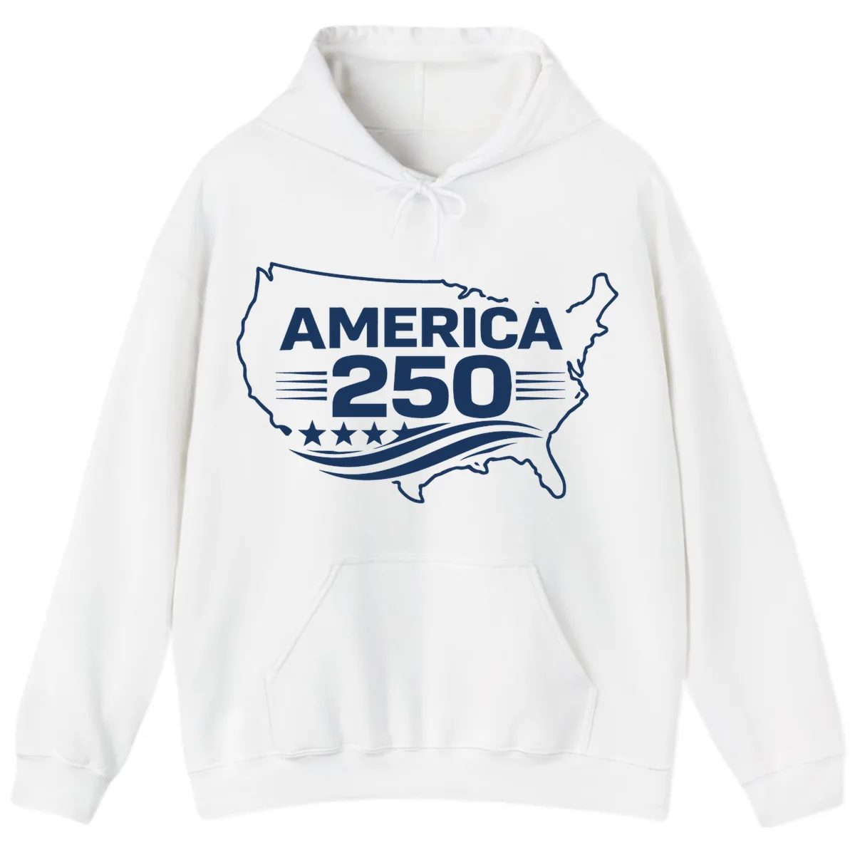 America 250th Anniversary Celebration Hoodie in White