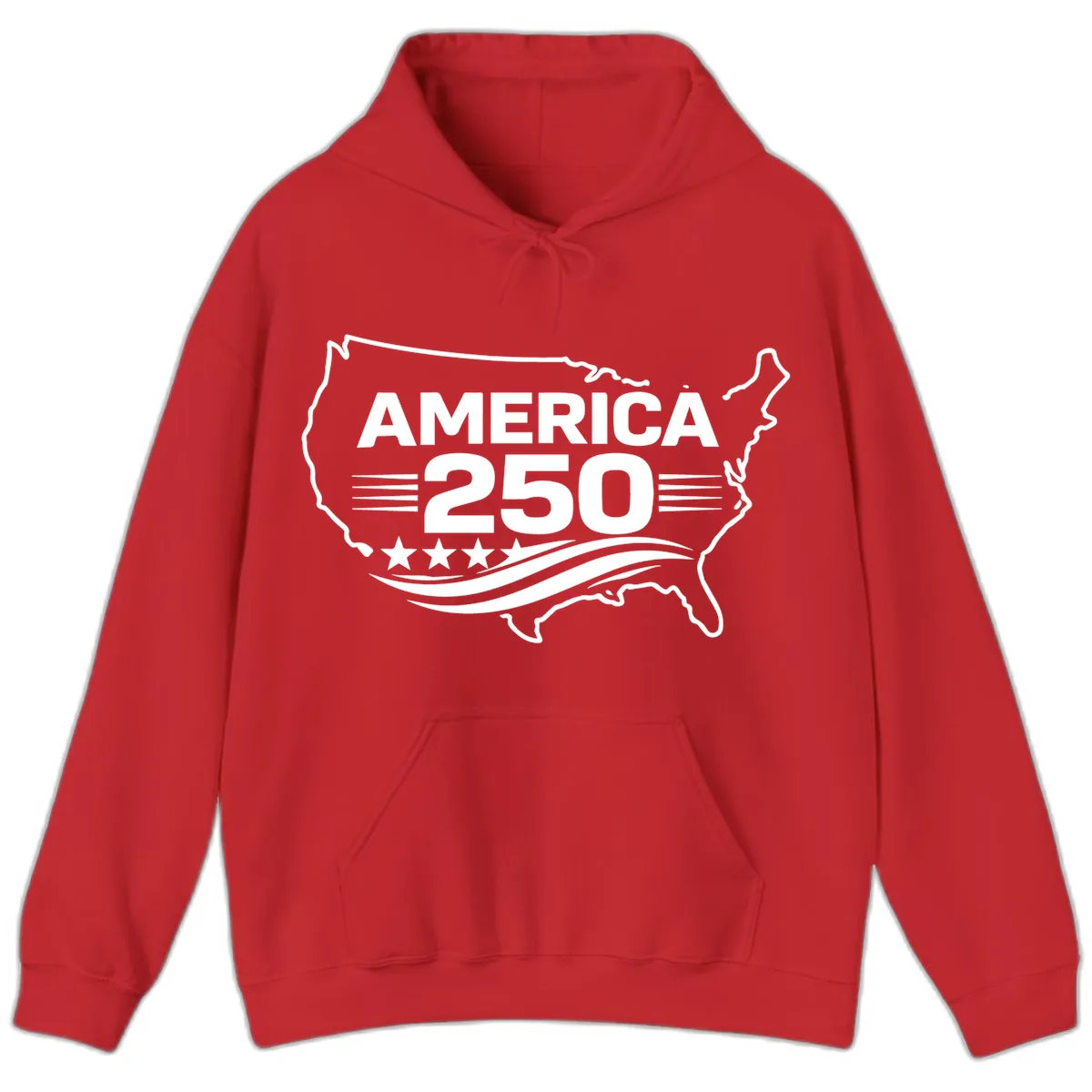 America 250th Anniversary Celebration Hoodie in Red