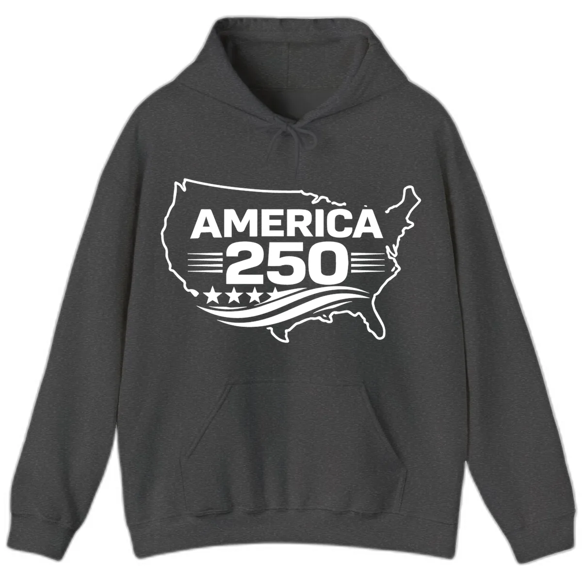 America 250th Anniversary Celebration Hoodie in Dark Heather