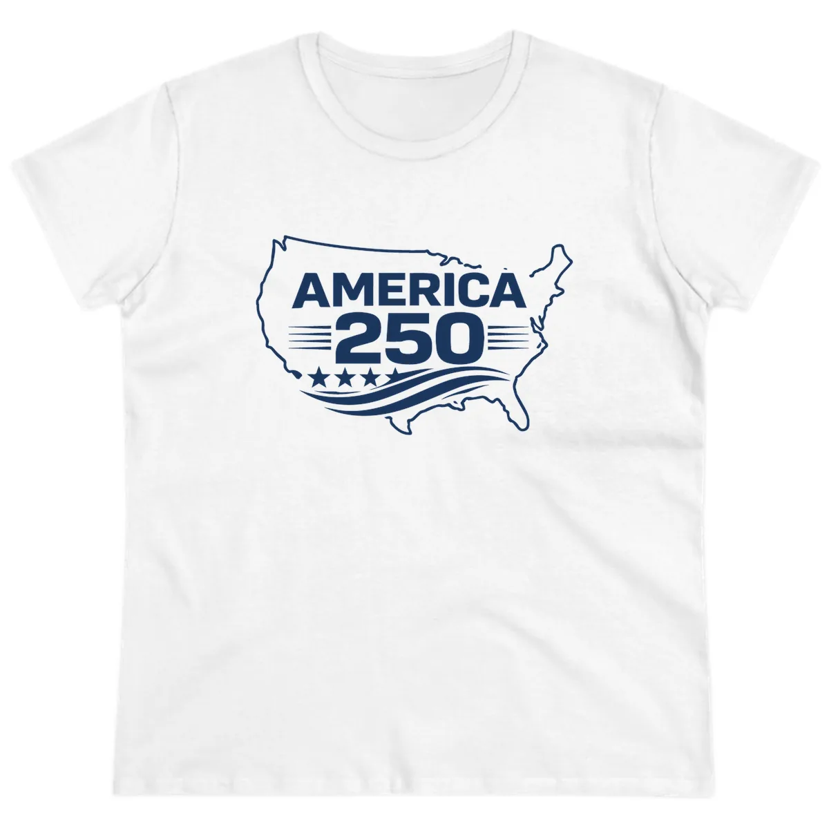 America 250th Anniversary Celebration Ladies Tee in White