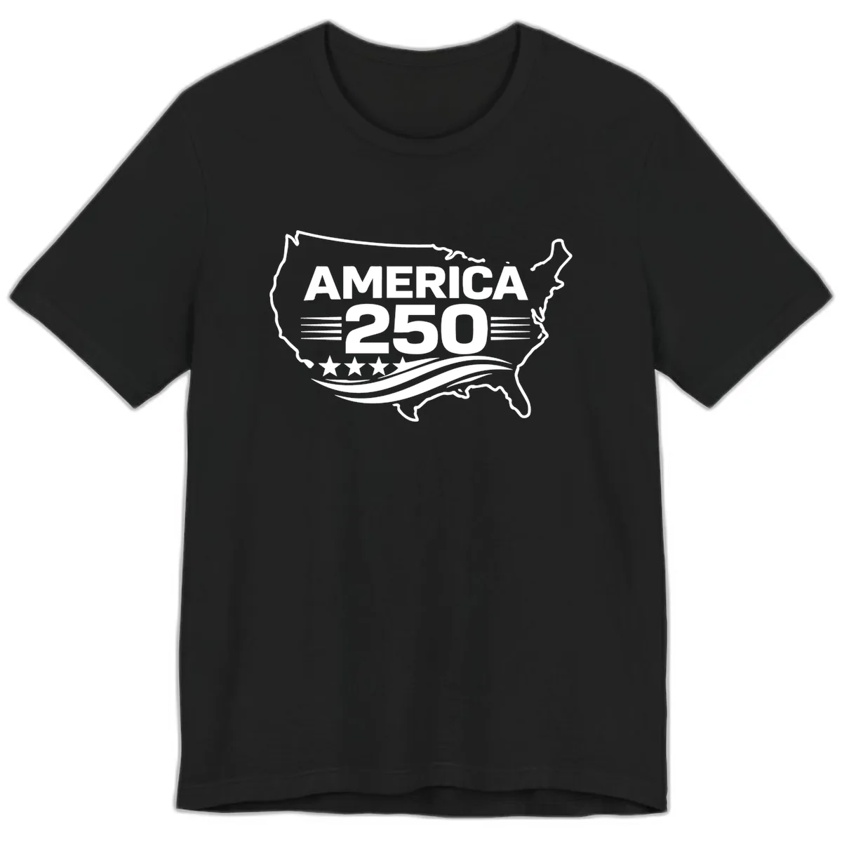 America 250th Anniversary Celebration Premium T-Shirt in Black