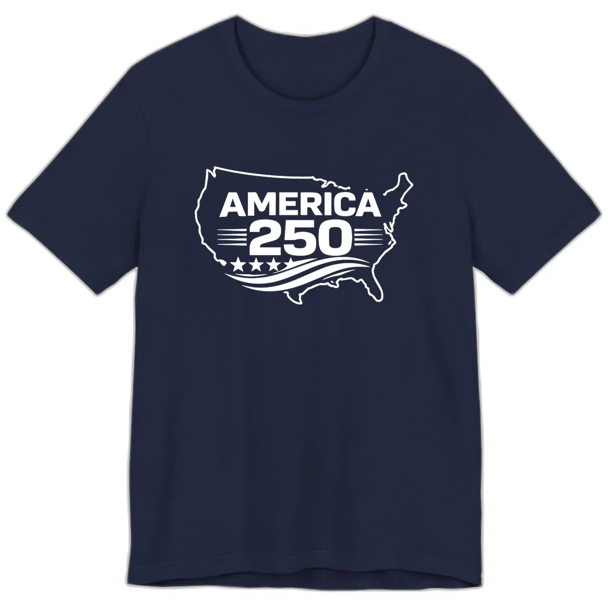 America 250th Anniversary Celebration Premium T-Shirt in Navy