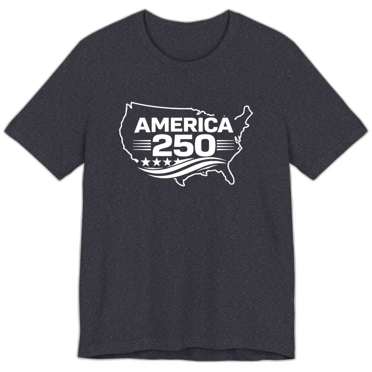America 250th Anniversary Celebration Premium T-Shirt in Heather Navy