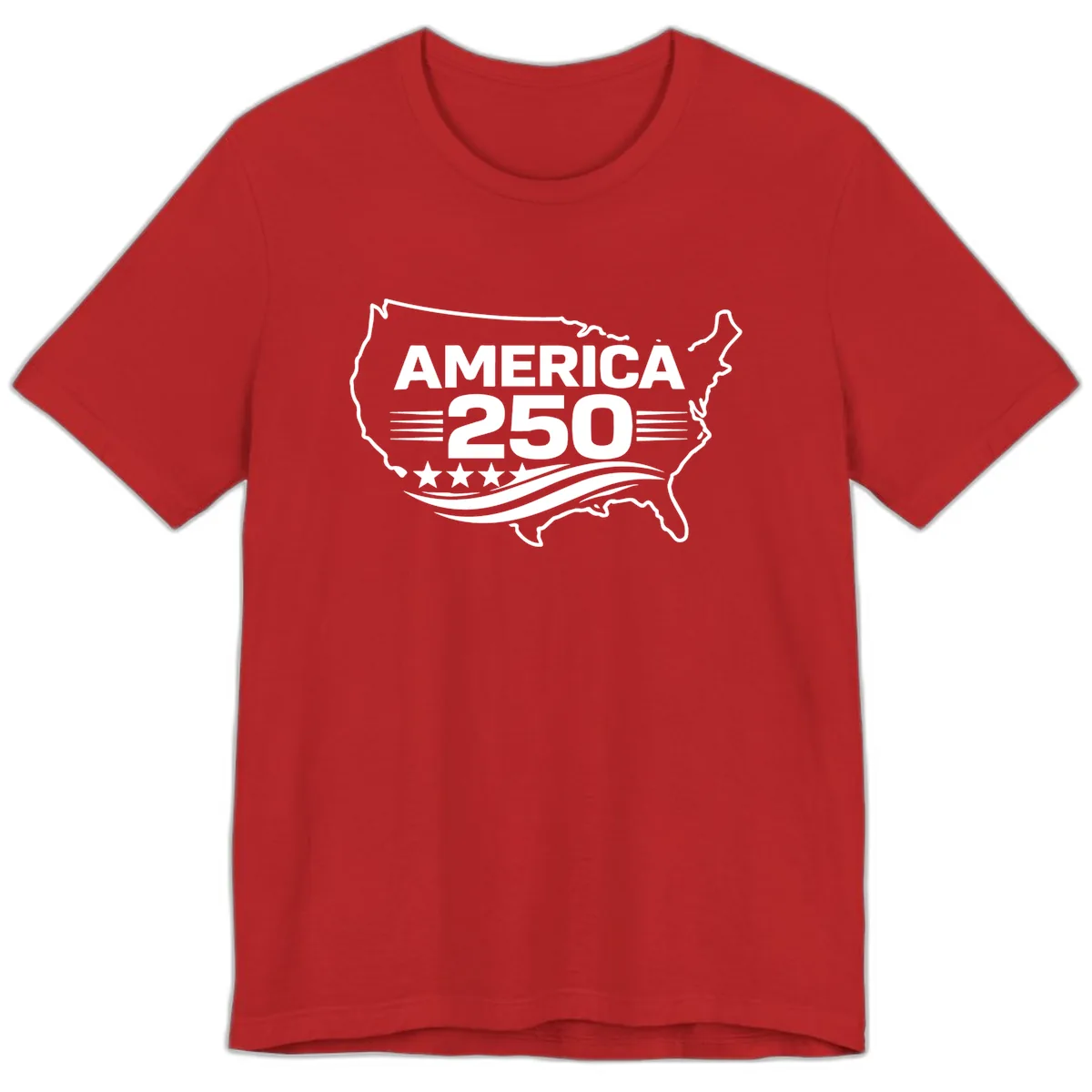 America 250th Anniversary Celebration Premium T-Shirt in Red