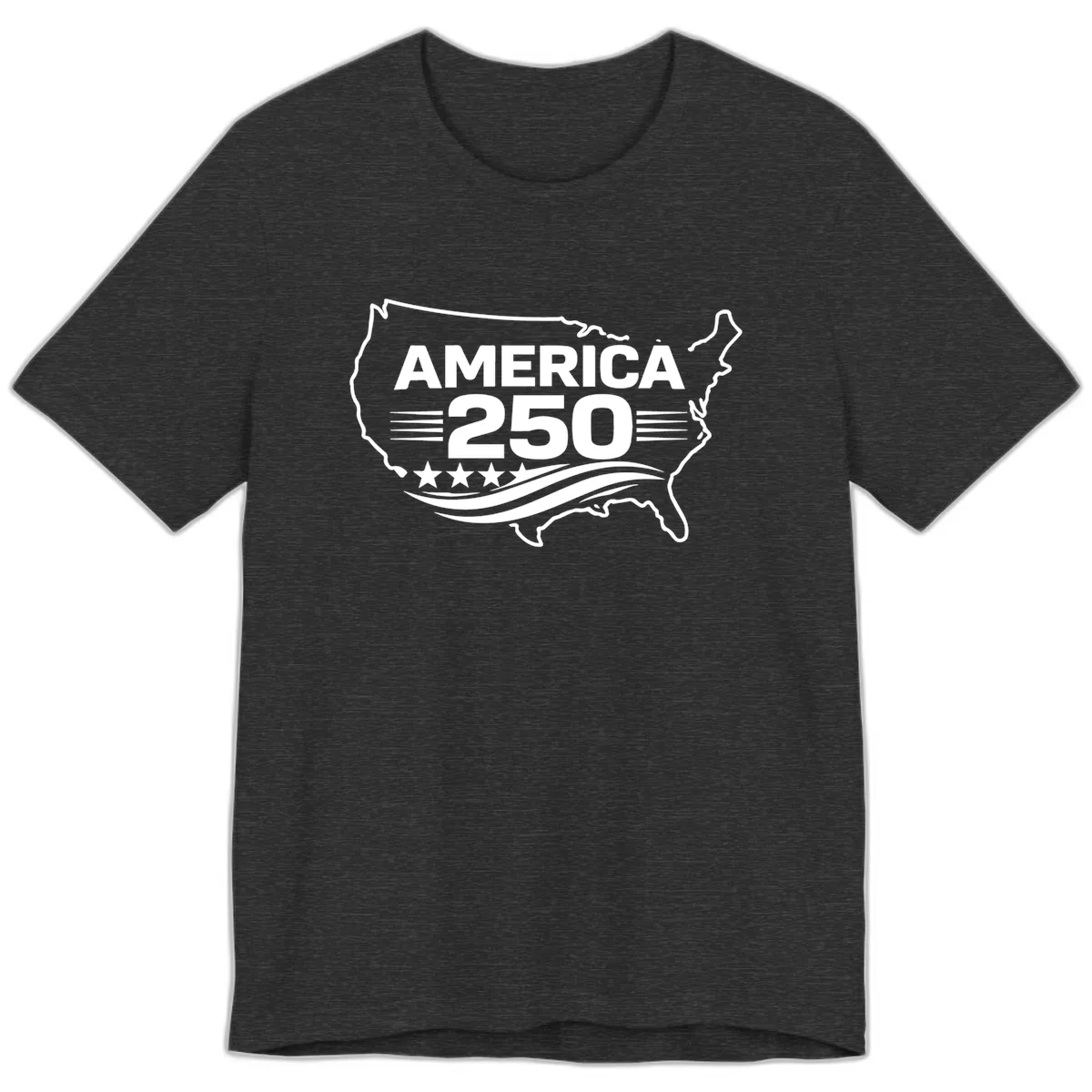 America 250th Anniversary Celebration Premium T-Shirt in Dark Grey Heather