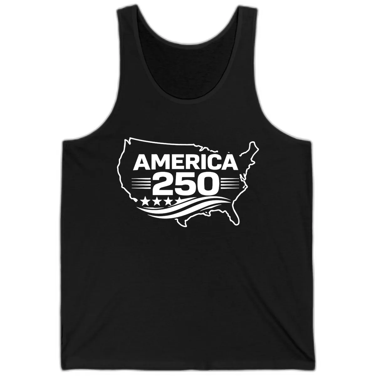 America 250th Anniversary Celebration Tank in Black