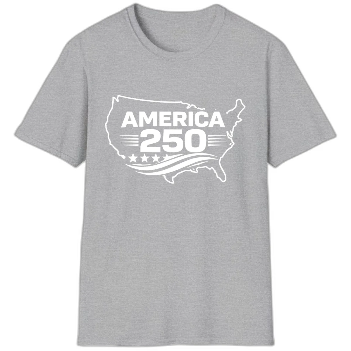America 250th Anniversary Celebration T-Shirt in Sport Grey