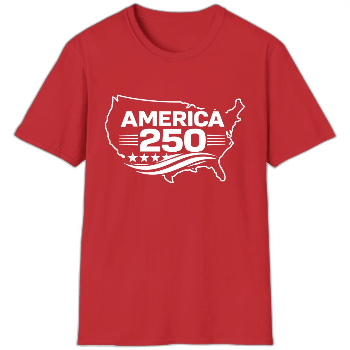 America 250th Anniversary Celebration T-Shirt in Red
