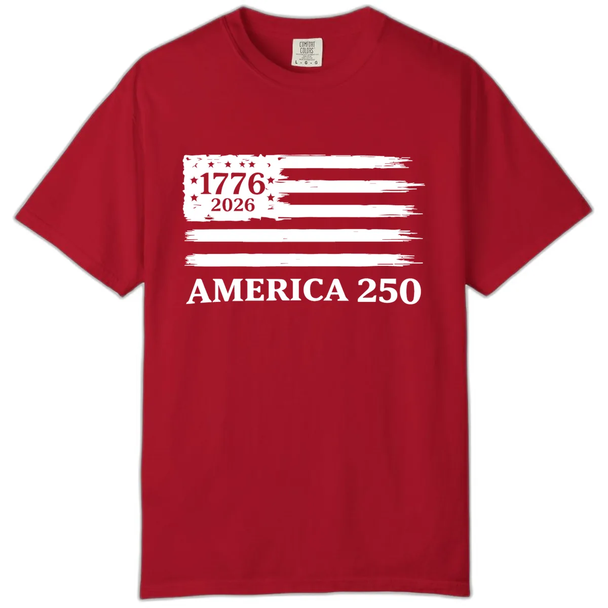 America 250th Anniversary Celebration Comfort Color in Red