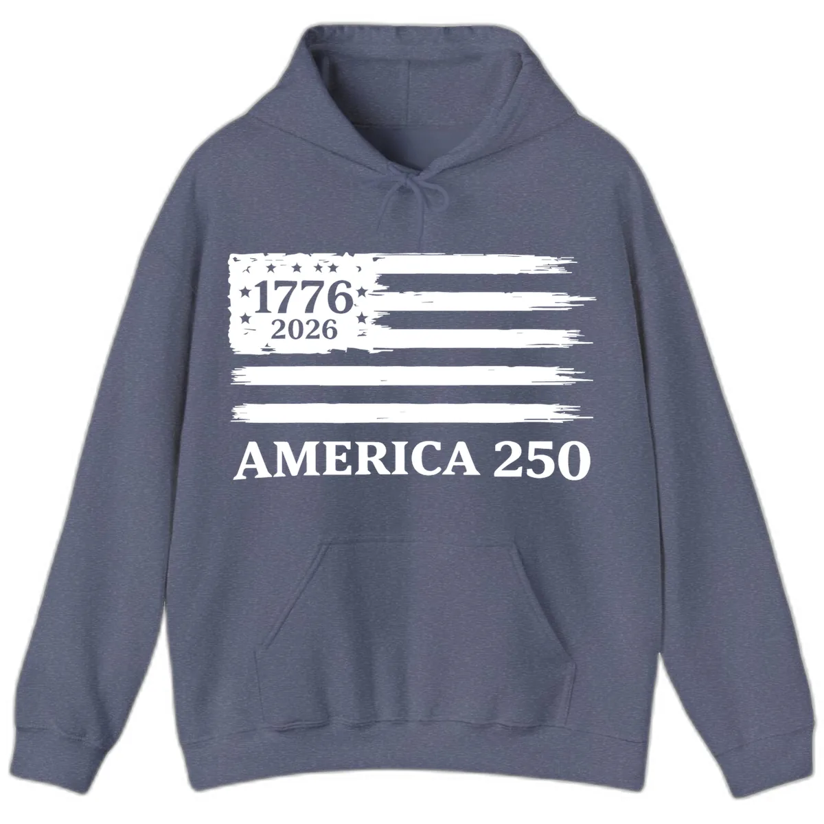 America 250th Anniversary Celebration Hoodie in Heather Navy