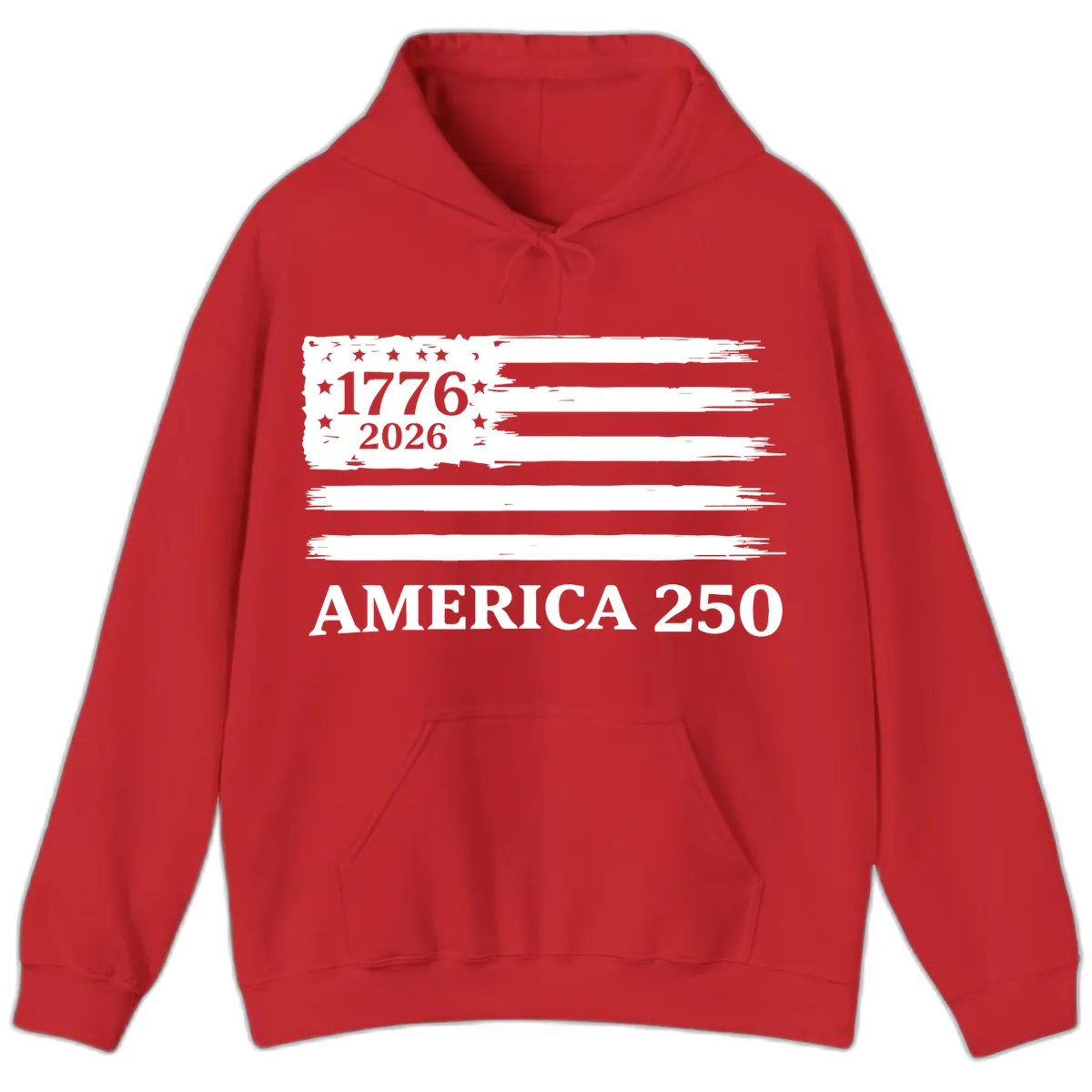 America 250th Anniversary Celebration Hoodie in Red