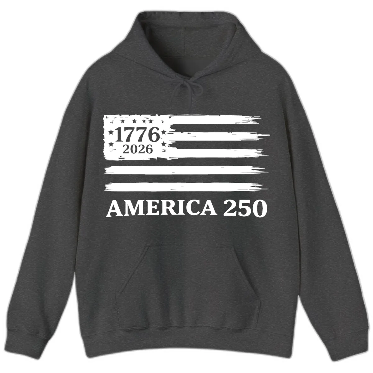 America 250th Anniversary Celebration Hoodie in Dark Heather