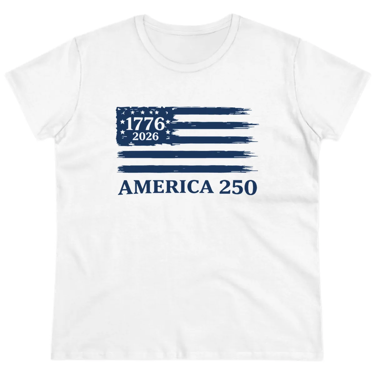 America 250th Anniversary Celebration Ladies Tee in White