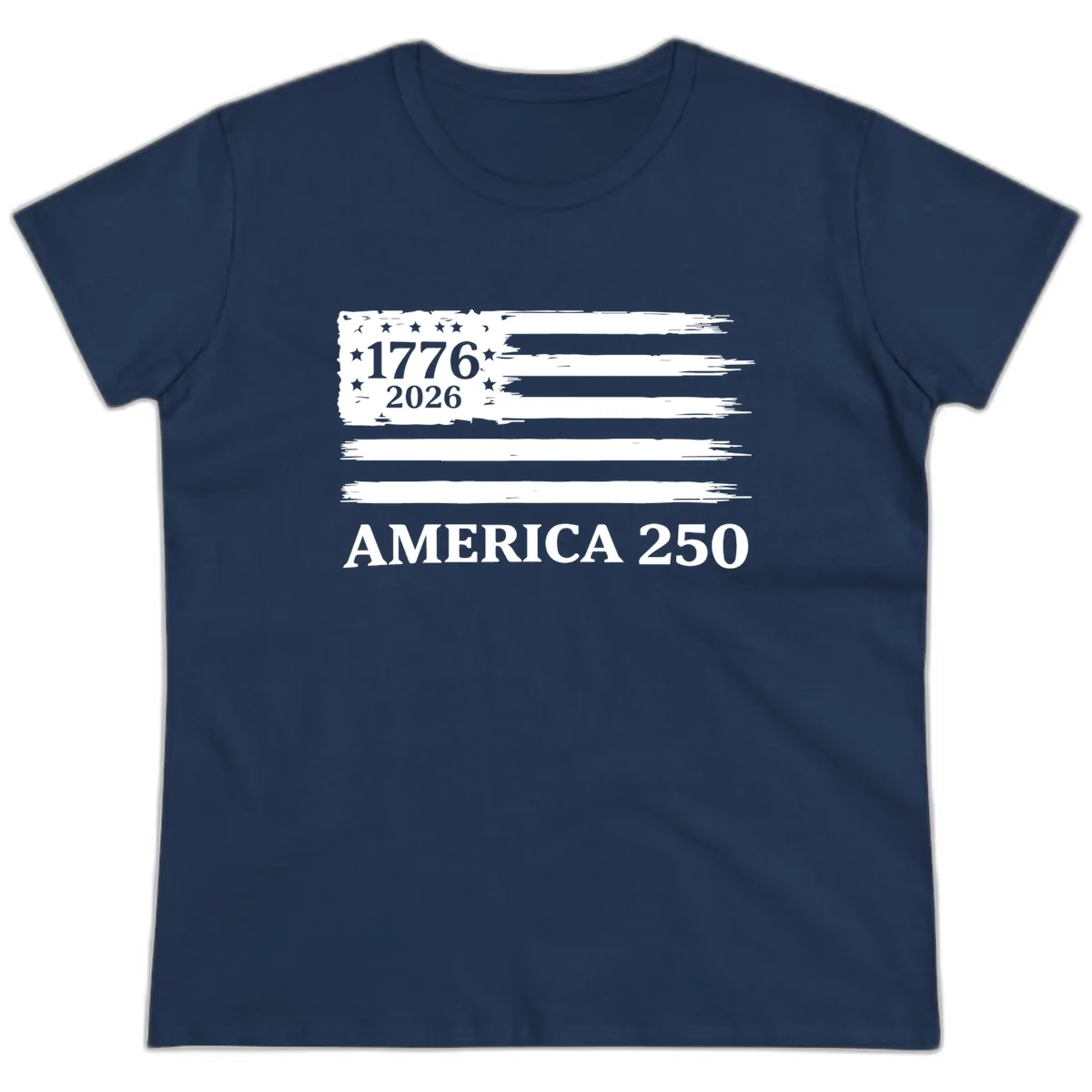 America 250th Anniversary Celebration Ladies Tee in Navy