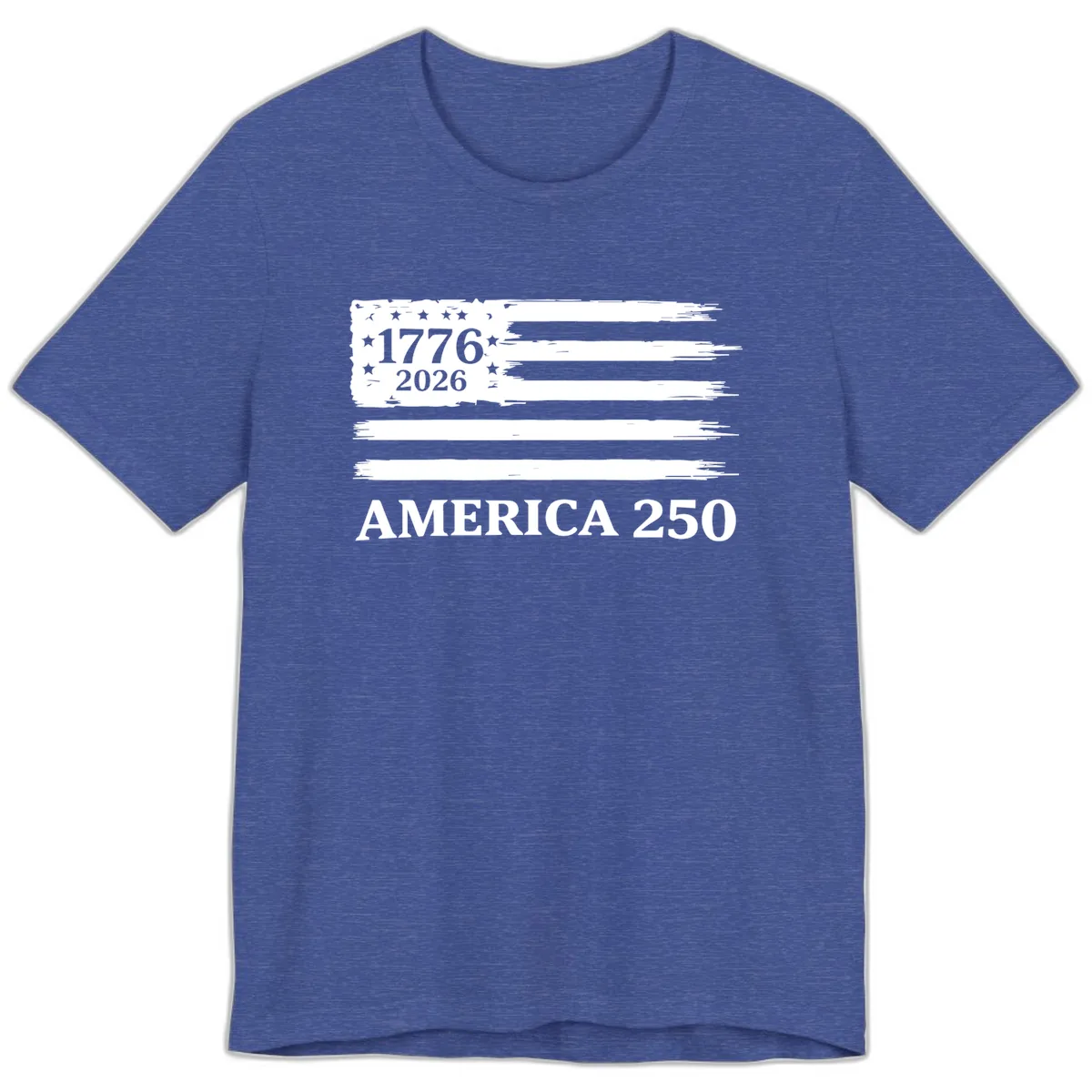 America 250th Anniversary Celebration Premium T-Shirt in Heather True Royal