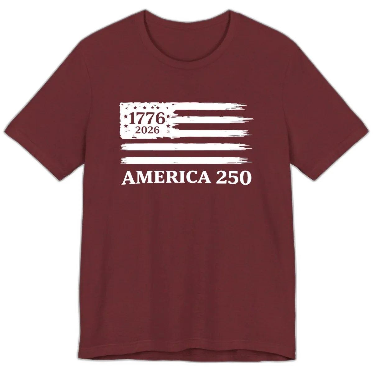 America 250th Anniversary Celebration Premium T-Shirt in Heather Cardinal