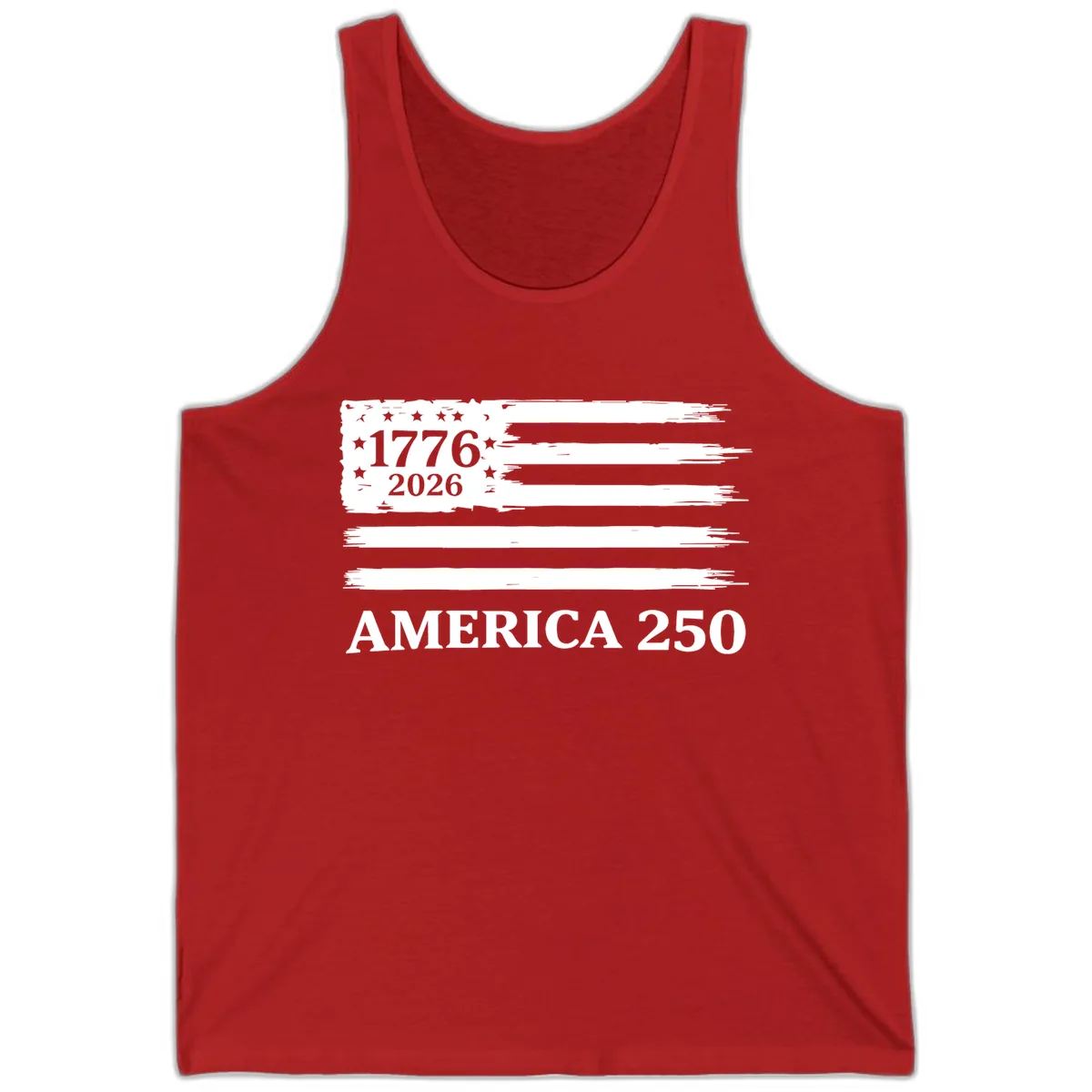 America 250th Anniversary Celebration Tank in Red