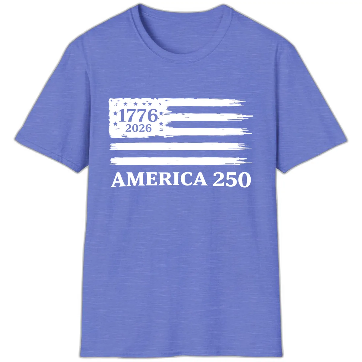 America 250th Anniversary Celebration T-Shirt in Heather Royal