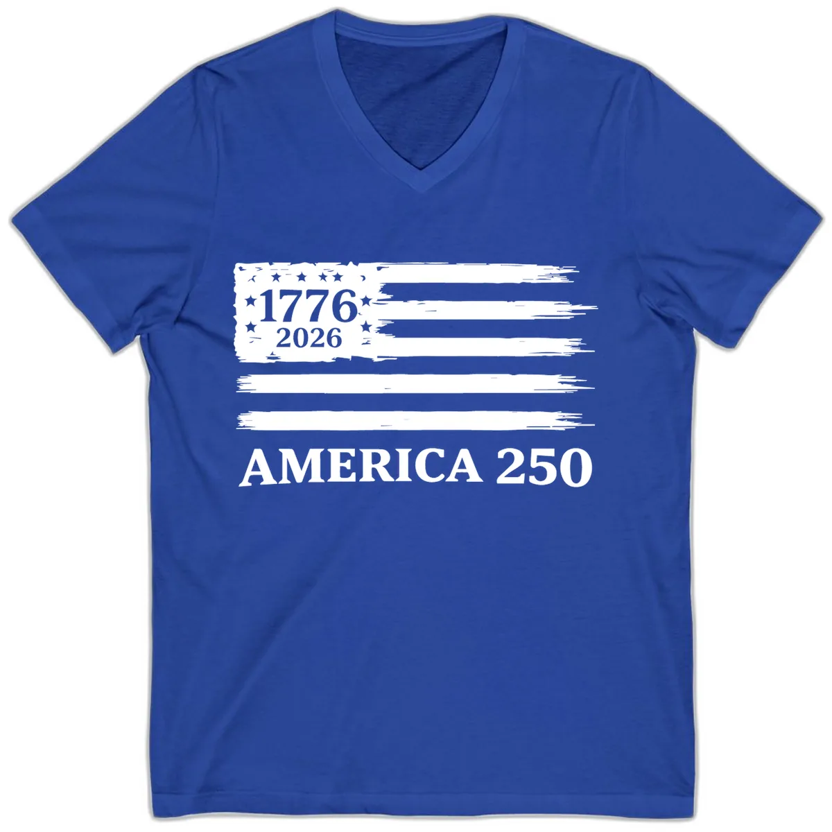America 250th Anniversary Celebration V-Neck in True Royal