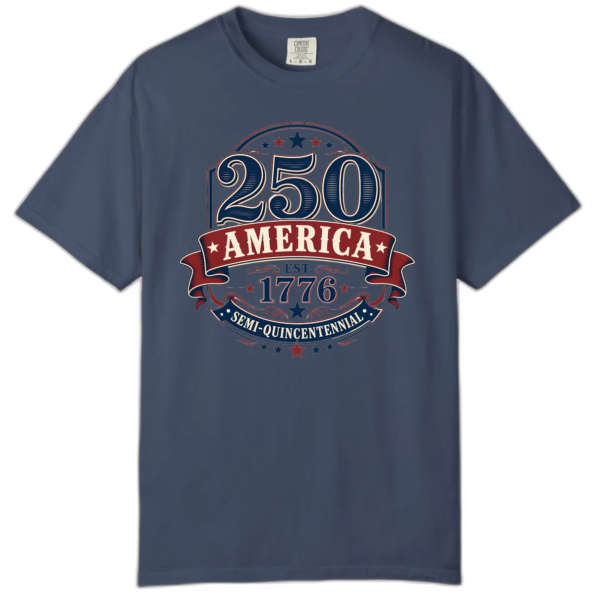 America 250th Semi-Quincentennial Celebration Comfort Color in Midnight